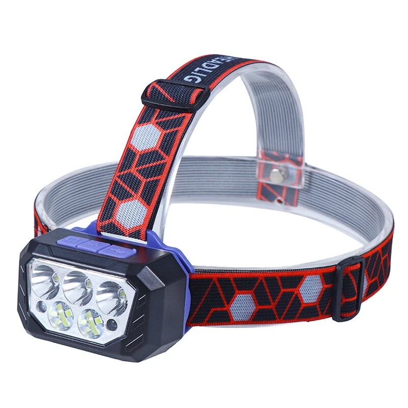 Motion Sensor Powerful LED Headlamp 5 Led Strong Light Rechageable Headlight Fishing Camping Outdoor Head Lamp Work Flashlight (image for) Motion Sensor Powerful LED Headlamp 5 Led Strong Light Rechageable Headlight Fishing Camping Outdoor Head Lamp Work Flashlight