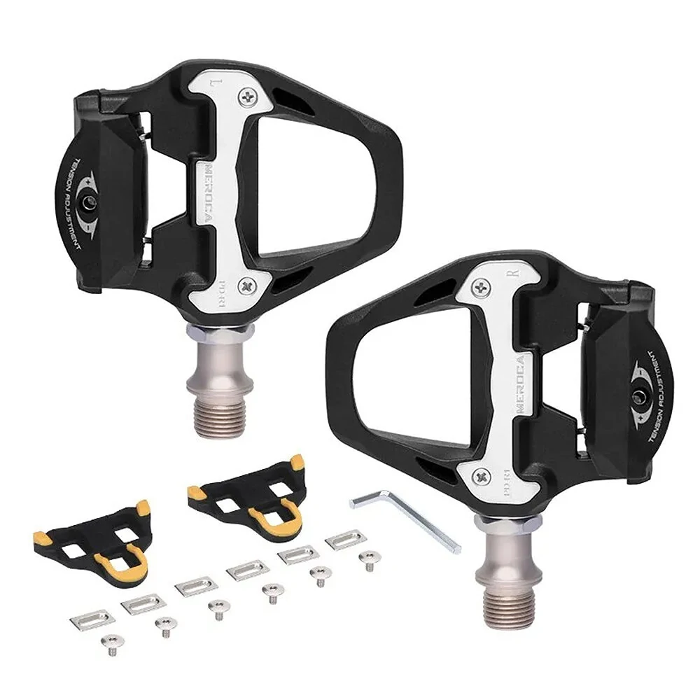 1 Pair MEROCA Bike Lock Pedal Bicycle Self-Locking Pedal With Sealed Bearings Lock Piece For SPD System Road Bike Ultra-Light Pedal (image for) 1 Pair MEROCA Bike Lock Pedal Bicycle Self-Locking Pedal With Sealed Bearings Lock Piece For SPD System Road Bike Ultra-Light Pedal