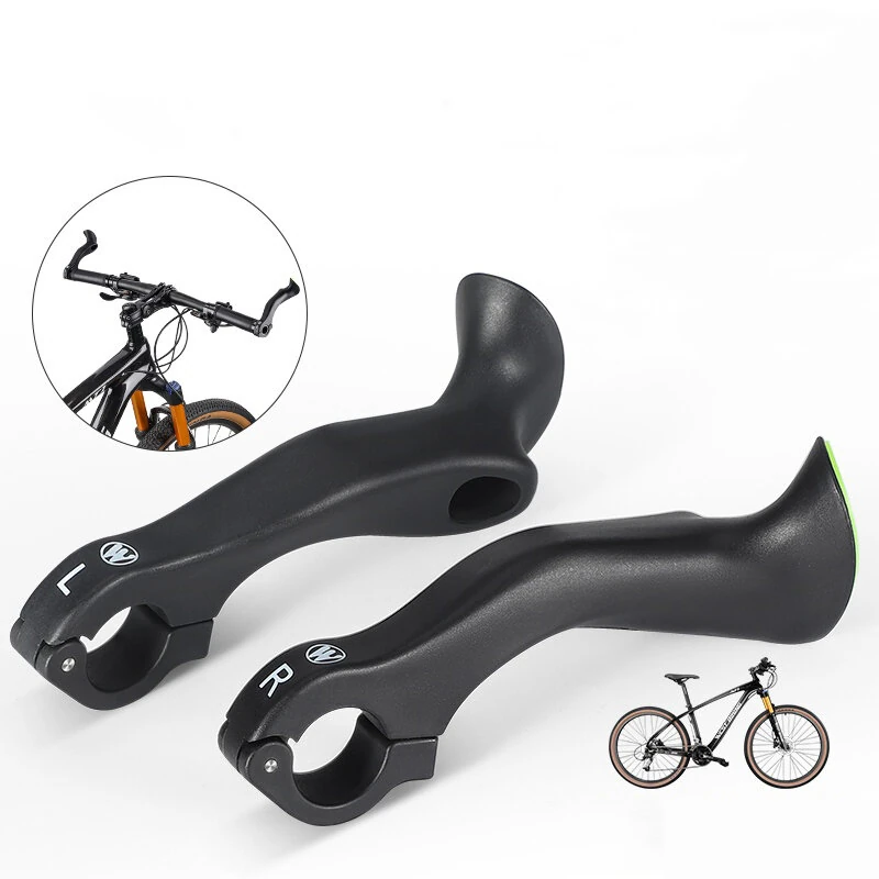 WEST BIKING Adjustable Fluorescent Bicycle Extended Handlebar Lightweight Mountain Bike Bar Ends Deputy Handle (image for) WEST BIKING Adjustable Fluorescent Bicycle Extended Handlebar Lightweight Mountain Bike Bar Ends Deputy Handle